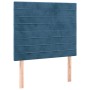 Dark blue velvet bed frame with headboard 90x190 cm by , Beds and slatted bases - Ref: Foro24-3125792, Price: 156,08 €, Disco...