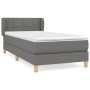 Box spring bed with dark gray fabric mattress 90x190 cm by , Beds and slatted bases - Ref: Foro24-3126766, Price: 317,23 €, D...