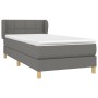 Cama box spring con colchón tela gris oscuro 90x190 cm de , Camas y somieres - Ref: Foro24-3126766, Precio: 317,23 €, Descuen...