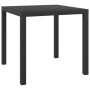 Black aluminum and WPC garden table 80x80x74 cm by vidaXL, Garden tables - Ref: Foro24-42790, Price: 135,54 €, Discount: %