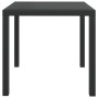 Black aluminum and WPC garden table 80x80x74 cm by vidaXL, Garden tables - Ref: Foro24-42790, Price: 135,54 €, Discount: %