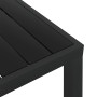 Black aluminum and WPC garden table 80x80x74 cm by vidaXL, Garden tables - Ref: Foro24-42790, Price: 135,54 €, Discount: %