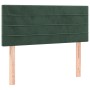 Cama box spring colchón y LED terciopelo verde oscuro 90x200 cm de , Camas y somieres - Ref: Foro24-3134444, Precio: 304,99 €...