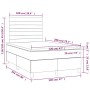 Cama box spring colchón y LED terciopelo rosa 120x200 cm de , Camas y somieres - Ref: Foro24-3136178, Precio: 440,16 €, Descu...