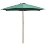 Umbrella with wooden pole 270x270 cm green by vidaXL, Umbrellas - Ref: Foro24-42961, Price: 66,61 €, Discount: %