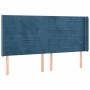 Box spring bed with mattress and LED velvet dark blue 180x200 cm by , Beds and slatted bases - Ref: Foro24-3139641, Price: 59...