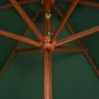 Umbrella with wooden pole 270x270 cm green by vidaXL, Umbrellas - Ref: Foro24-42961, Price: 66,61 €, Discount: %