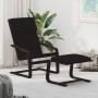 Sillón de relax con taburete tela negro de , Sillones - Ref: Foro24-3154419, Precio: 140,65 €, Descuento: %