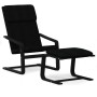 Sillón de relax con taburete tela negro de , Sillones - Ref: Foro24-3154419, Precio: 140,65 €, Descuento: %