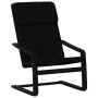 Sillón de relax con taburete tela negro de , Sillones - Ref: Foro24-3154419, Precio: 140,65 €, Descuento: %