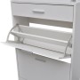 Mueble zapatero con cajón y estante superior de vidrio blanco de , Zapateros y organizadores de calzado - Ref: Foro24-241244,...