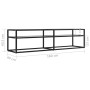 Transparent tempered glass TV cabinet 160x40x40.5 cm by , TV Furniture - Ref: Foro24-331718, Price: 108,50 €, Discount: %