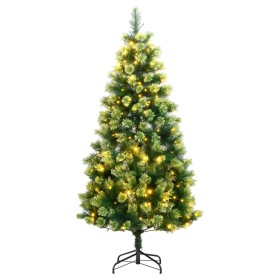 Artificial Christmas tree with hinges 300 LEDs 210 cm by , Christmas trees - Ref: Foro24-3210331, Price: 141,44 €, Discount: %