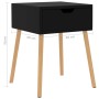 Glossy black engineered wood bedside table 40x40x56 cm by vidaXL, Nightstands - Ref: Foro24-326809, Price: 52,19 €, Discount: %