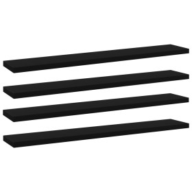 Estantes para estantería 4 uds contrachapada negro 60x10x1,5 cm de , Estanterías - Ref: Foro24-805204, Precio: 15,25 €, Descu...