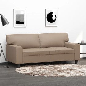 2-seater sofa in cappuccino-colored synthetic leather 140 cm by , Sofas - Ref: Foro24-349016, Price: 217,99 €, Discount: %