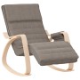 Silla mecedora de tela gris taupe de , Mecedoras - Ref: Foro24-351079, Precio: 151,32 €, Descuento: %