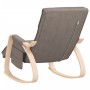 Silla mecedora de tela gris taupe de , Mecedoras - Ref: Foro24-351079, Precio: 151,32 €, Descuento: %