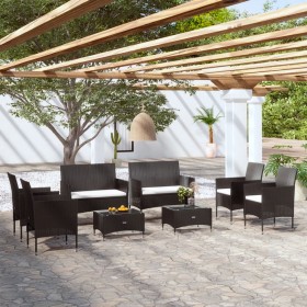 8-piece garden furniture set and black synthetic rattan cushions by , Garden sets - Ref: Foro24-3095955, Price: 492,20 €, Dis...