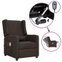 Electric massage chair dark brown fabric by , Electric massage chairs - Ref: Foro24-3098738, Price: 197,29 €, Discount: %