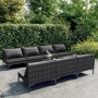 Garden sofa set 8 pieces with dark gray synthetic rattan cushions by , Garden sets - Ref: Foro24-3099796, Price: 518,59 €, Di...