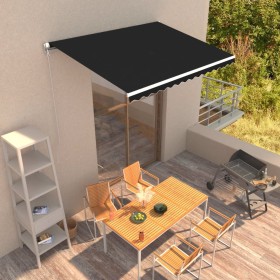 Anthracite gray manual retractable awning 350x250 cm by vidaXL, Awnings - Ref: Foro24-3051210, Price: 241,20 €, Discount: %