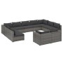 11-teiliges Gartenmöbel-Set und graue synthetische Rattankissen von , Gartensets - Ref: Foro24-3102077, Preis: 1,00 €, Rabatt: %