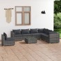 8-teiliges Gartenmöbel-Set und graue synthetische Rattankissen von , Gartensets - Ref: Foro24-3102365, Preis: 816,99 €, Rabat...