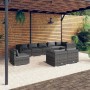 Set de muebles de jardín 9 pzas y cojines ratán sintético gris de , Conjuntos de jardín - Ref: Foro24-3102629, Precio: 1,00 €...