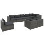 Set de muebles de jardín 9 pzas y cojines ratán sintético gris de , Conjuntos de jardín - Ref: Foro24-3102629, Precio: 1,00 €...