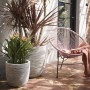 Capi Nature Rib Flower Pot Ivory Color 35x34 cm KOFI932 by Capi, Pots and planters - Ref: Foro24-424239, Price: 68,64 €, Disc...