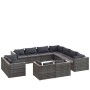 11-teiliges Gartenmöbel-Set und graue synthetische Rattankissen von , Gartensets - Ref: Foro24-3102877, Preis: 1,00 €, Rabatt: %