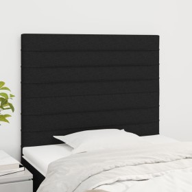 Cabeceros 2 unidades de tela negro 100x5x78/88 cm de , Cabeceros y pies de cama - Ref: Foro24-3116464, Precio: 70,33 €, Descu...