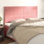 Headboards 4 units of pink velvet 90x5x78/88 cm by , Headboards and footboards - Ref: Foro24-3116537, Price: 113,99 €, Discou...