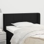 Cabecero de tela negro 93x16x78/88 cm de , Cabeceros y pies de cama - Ref: Foro24-3118752, Precio: 46,91 €, Descuento: %