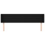 Black fabric headboard 203x16x78/88 cm by , Headboards and footboards - Ref: Foro24-3118932, Price: 73,56 €, Discount: %