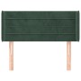 Dark green velvet headboard 93x16x78/88 cm by , Headboards and footboards - Ref: Foro24-3118947, Price: 48,28 €, Discount: %