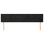 Black velvet headboard 183x16x78/88 cm by , Headboards and footboards - Ref: Foro24-3118970, Price: 77,38 €, Discount: %