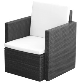 Garden chairs with black synthetic rattan cushions by vidaXL, Garden chairs - Ref: Foro24-42669, Price: 104,87 €, Discount: %