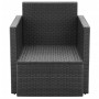 Garden chairs with black synthetic rattan cushions by vidaXL, Garden chairs - Ref: Foro24-42669, Price: 105,06 €, Discount: %