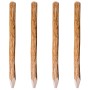 Pointed fence posts 4 pcs hazel wood 120 cm by vidaXL, fence posts - Ref: Foro24-43145, Price: 67,99 €, Discount: %