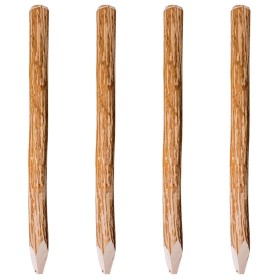 Pointed fence posts 4 pcs hazel wood 120 cm by vidaXL, fence posts - Ref: Foro24-43145, Price: 67,99 €, Discount: %