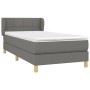 Cama box spring con colchón tela gris oscuro 90x200 cm de , Camas y somieres - Ref: Foro24-3126774, Precio: 304,99 €, Descuen...