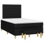 Cama box spring con colchón tela negro 120x200 cm de , Camas y somieres - Ref: Foro24-3137223, Precio: 450,29 €, Descuento: %