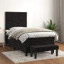 Box spring bed with black velvet mattress 90x200 cm by , Beds and slatted bases - Ref: Foro24-3137883, Price: 363,64 €, Disco...