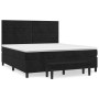 Cama box spring con colchón terciopelo negro 180x200 cm de , Camas y somieres - Ref: Foro24-3137919, Precio: 674,78 €, Descue...