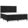 Box spring bed with black velvet mattress 180x200 cm by , Beds and slatted bases - Ref: Foro24-3143099, Price: 574,99 €, Disc...