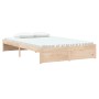 Solid wood bed frame 120x190 cm by , Beds and slatted bases - Ref: Foro24-814919, Price: 102,99 €, Discount: %