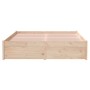 Solid wood bed frame 120x190 cm by , Beds and slatted bases - Ref: Foro24-814919, Price: 102,99 €, Discount: %