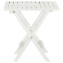 Bistro terrace table solid white acacia wood 46x46x47 cm by , Garden tables - Ref: Foro24-41436, Price: 40,99 €, Discount: %